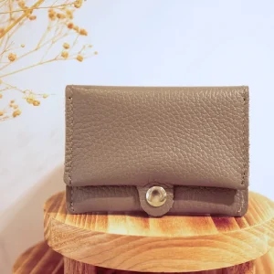 Sac Porte-monnaie ÉRINE GRAINÉ - Taupe foncé