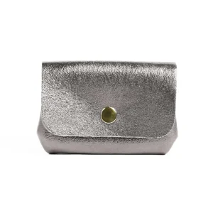 Porte-monnaie sac ASELLE MÉTAL - Argent