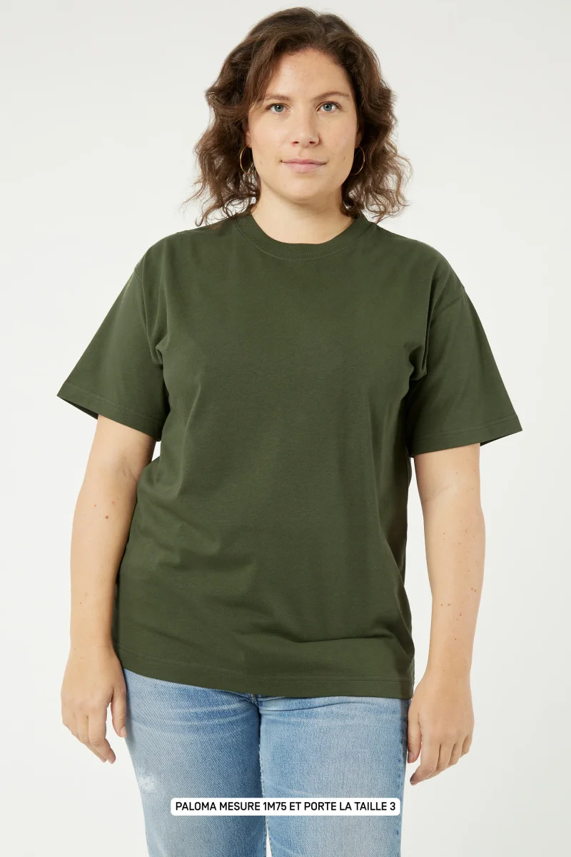 Pigalle le t-shirt Rivedroite Club - Coton recyclé Kaki – Image 3