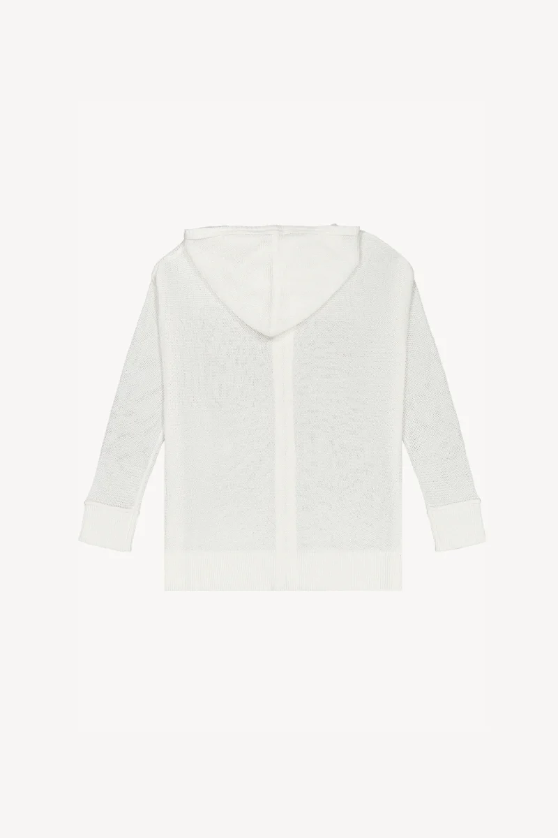 Gilet à capuche blanc optique – Image 3