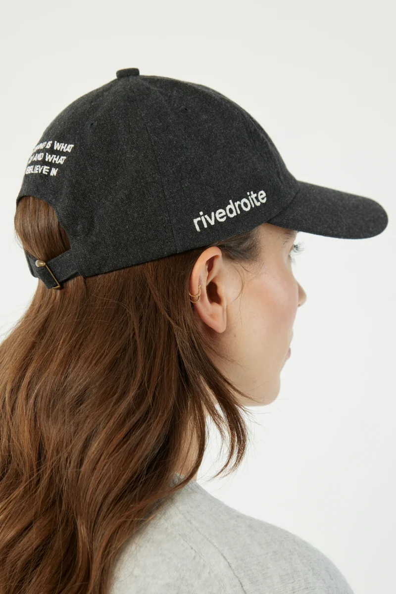 Colette la casquette - Coton recyclé Noir – Image 3