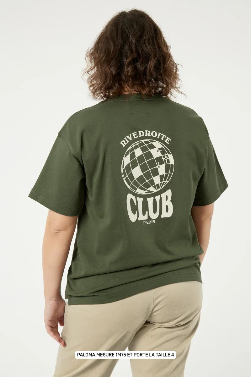 Pigalle le t-shirt Rivedroite Club - Coton recyclé Kaki