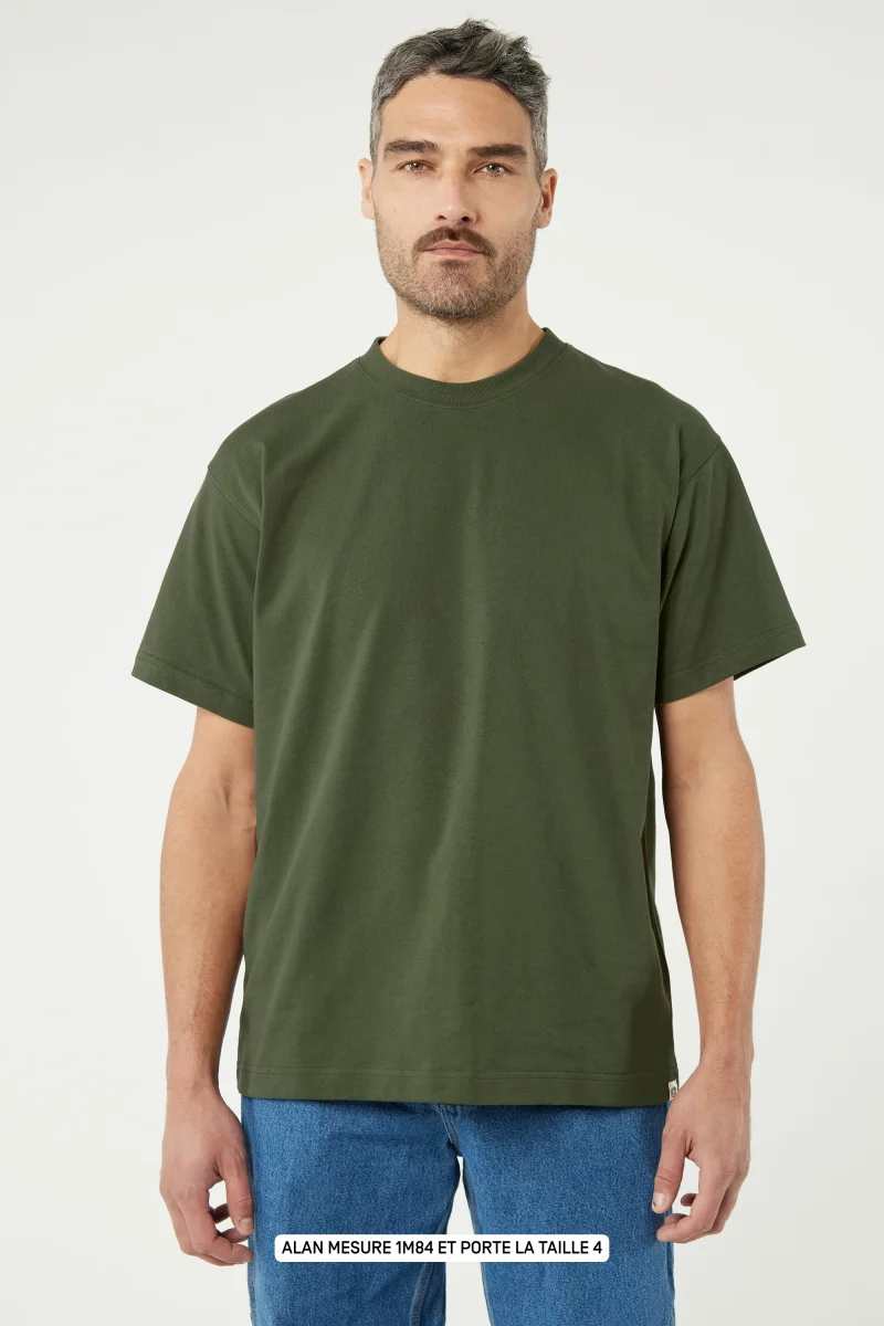 Pigalle le t-shirt - Coton recyclé Kaki – Image 3