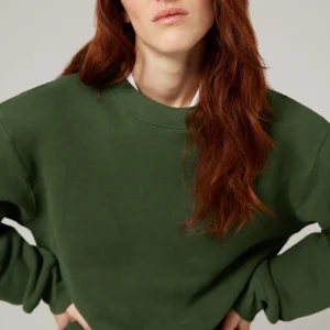 Belleville le sweat - Coton recyclé Kaki