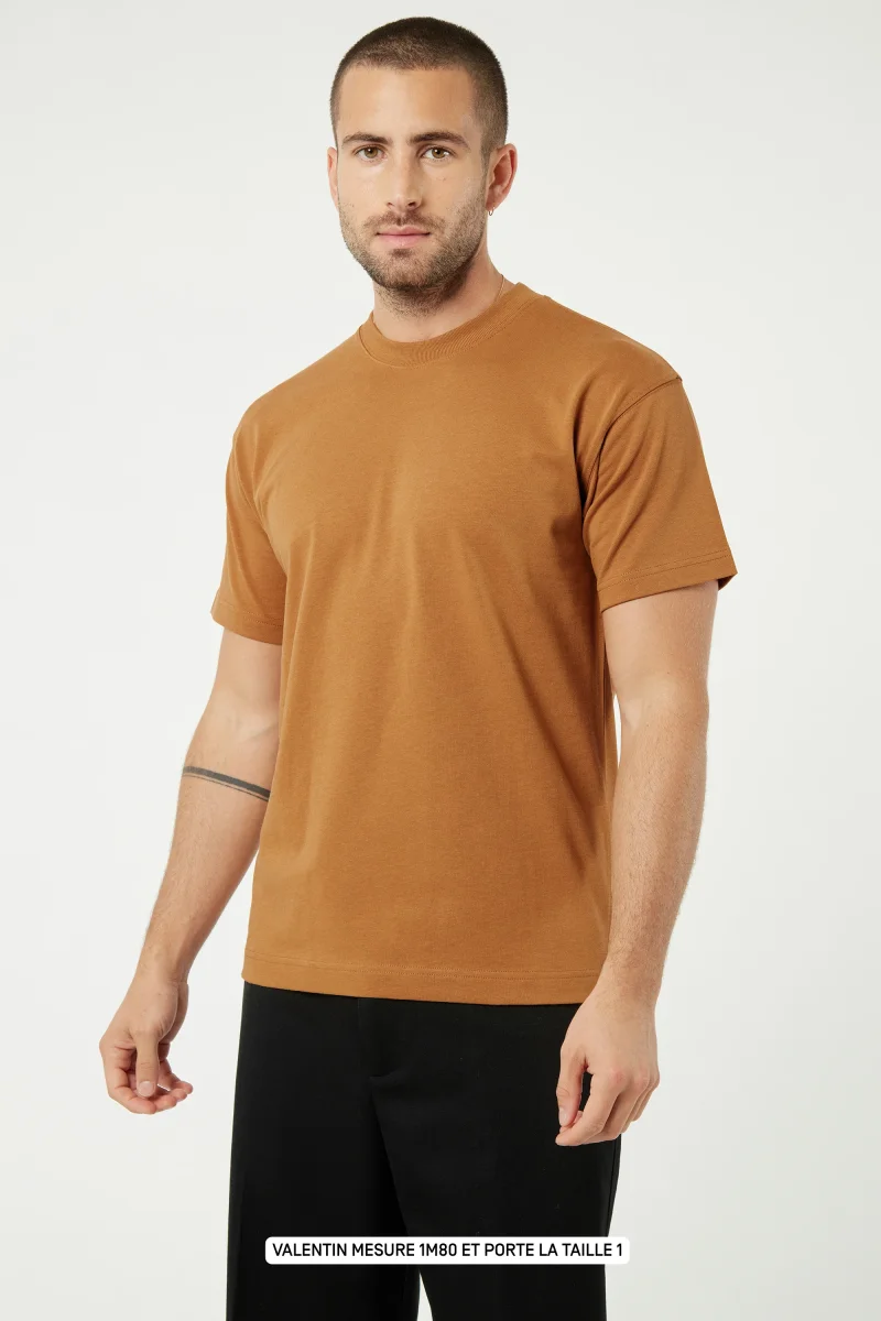 Pigalle le t-shirt No Compromise - Coton recyclé Camel – Image 4