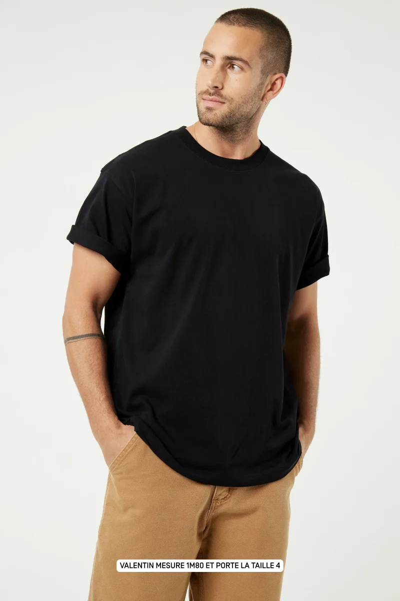 Pigalle le t-shirt - Coton recyclé Noir – Image 3