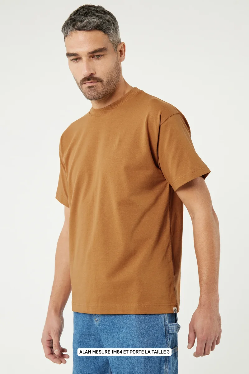 Pigalle le t-shirt Paris is my hometown- Coton recyclé Camel – Image 4