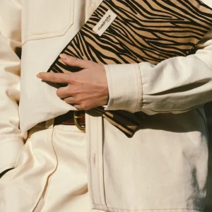 Barbette Medium la pochette - Coton recyclé Zèbre