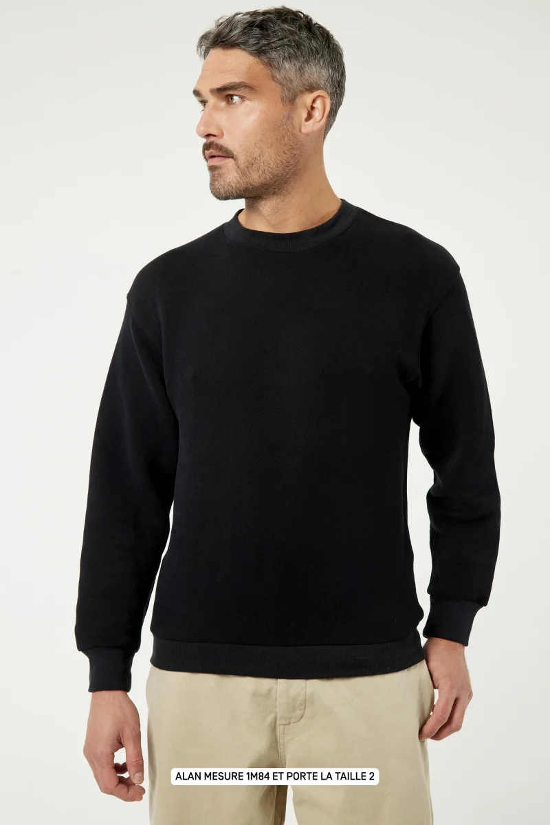 Belleville le sweat Paris is my hometown - Coton recyclé Noir – Image 4