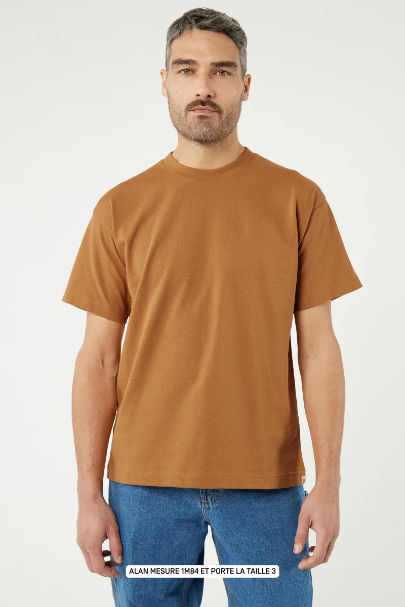 Pigalle le t-shirt Paris is my hometown- Coton recyclé Camel – Image 3