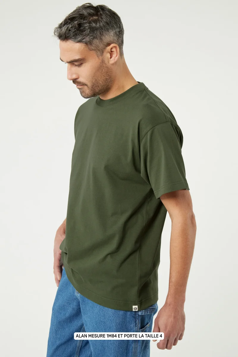 Pigalle le t-shirt - Coton recyclé Kaki – Image 4