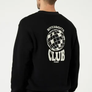 Belleville le sweat Rivedroite Club - Coton recyclé Noir