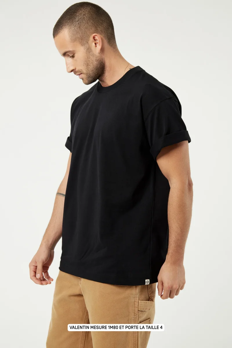 Pigalle le t-shirt - Coton recyclé Noir – Image 4