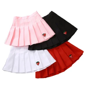 Mini-jupe plissée pour fille