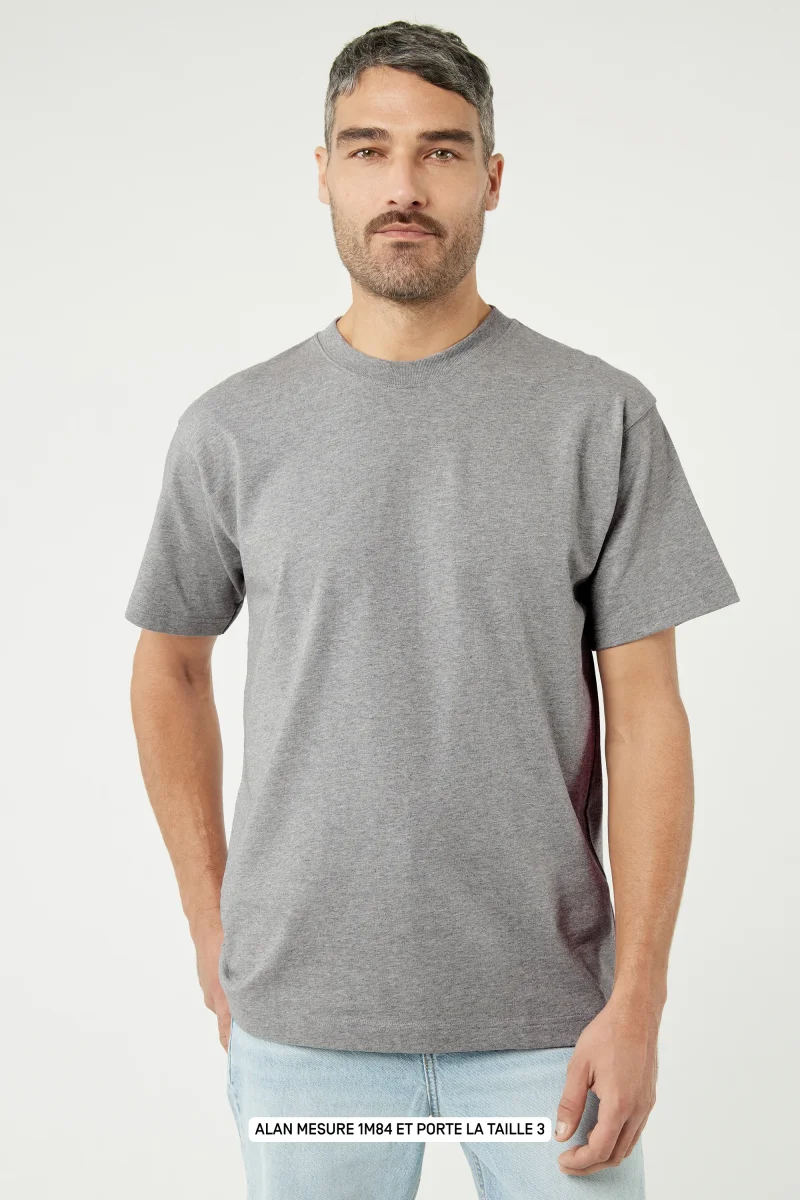 Pigalle le t-shirt - Coton recyclé Gris Chiné – Image 6