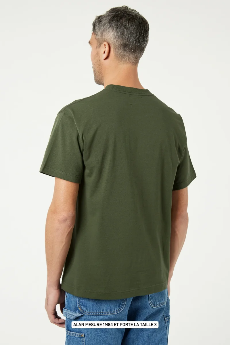 Pigalle le t-shirt - Coton recyclé Kaki – Image 5