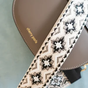 Sangle Sac CLOTHILDE - Noir Gris