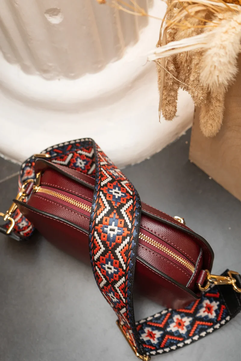 Sangle Sac CLOTHILDE - Noir/Rouille – Image 4