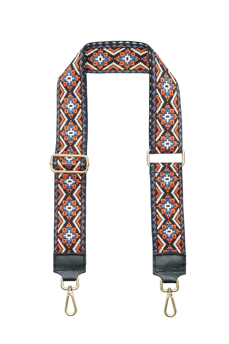 Sangle Sac CLOTHILDE - Noir/Rouille – Image 5