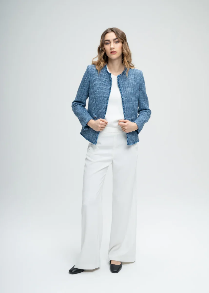 Pantalon évasé à pont blanc – Image 3