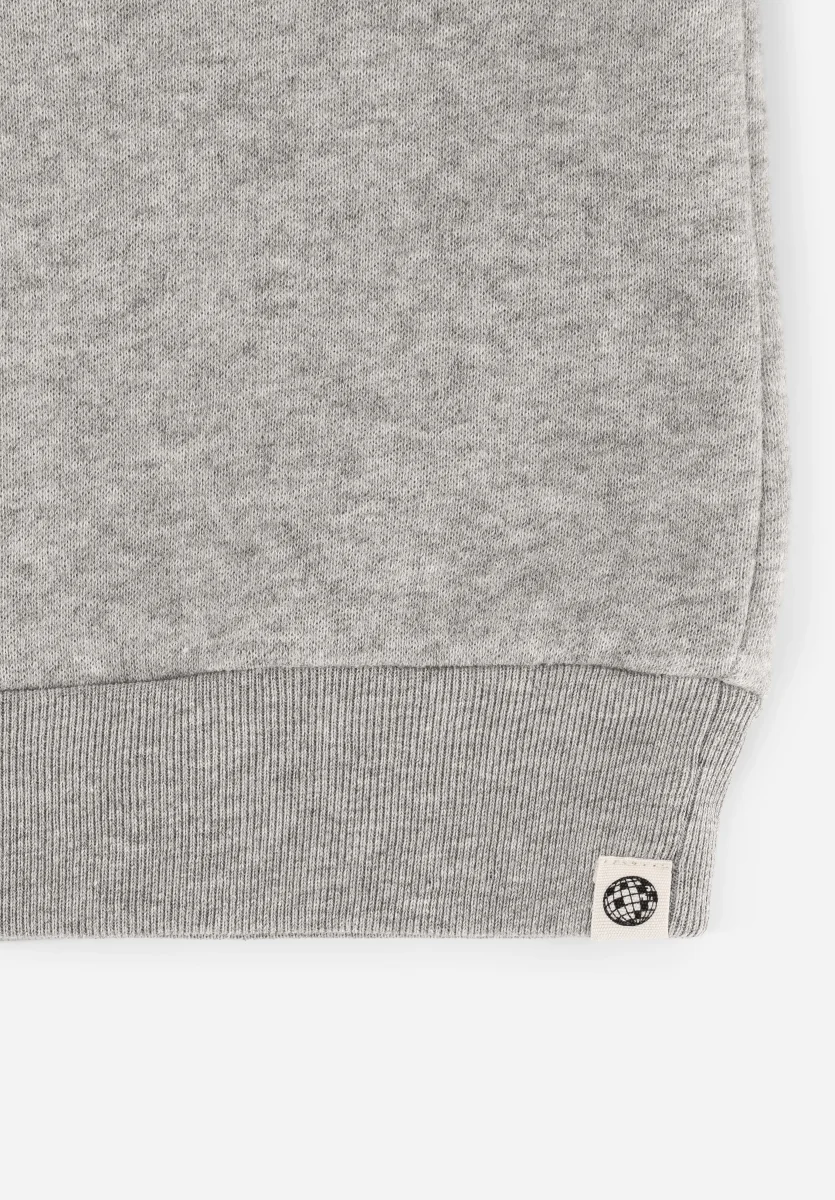 Belleville le sweat No Compromise - Coton recyclé Gris Chiné – Image 8