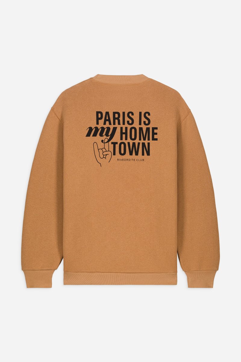 Belleville le sweat Paris is my hometown - Coton recyclé Camel – Image 7