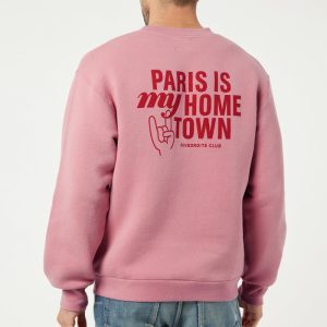 Belleville le sweat Paris is my hometown - Coton recyclé Bois de Rose