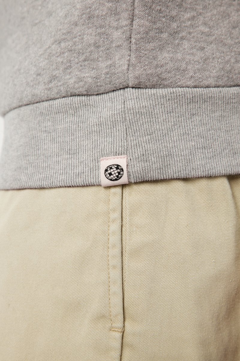 Belleville le sweat No Compromise - Coton recyclé Gris Chiné – Image 6