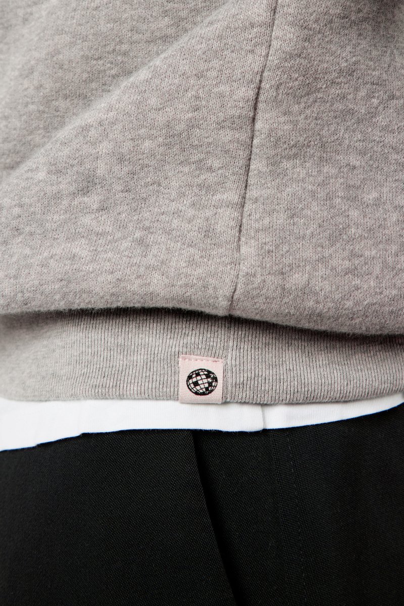 Belleville le sweat Paris is my hometown - Coton recyclé Gris Chiné – Image 5