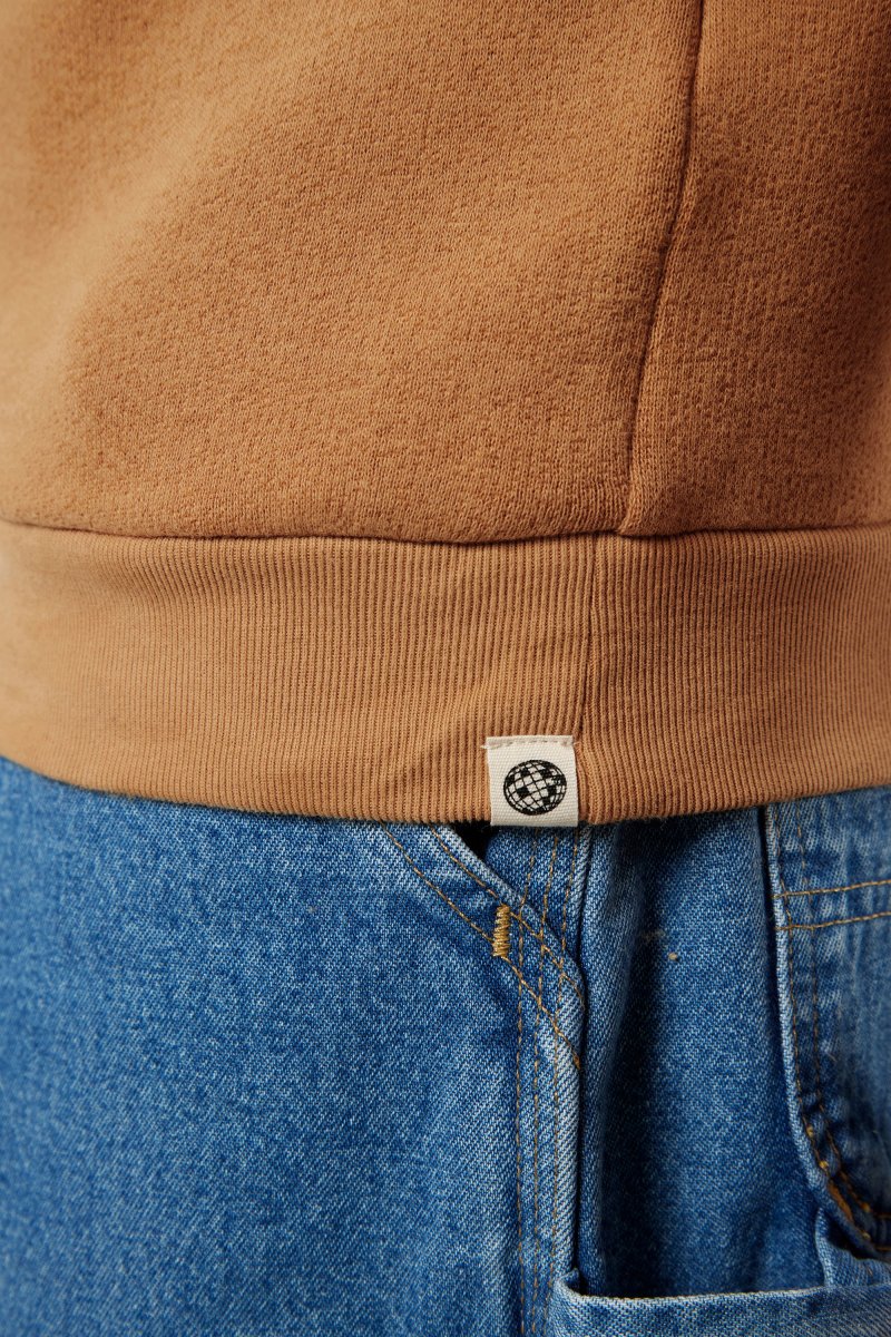 Belleville le sweat Paris is my hometown - Coton recyclé Camel – Image 6