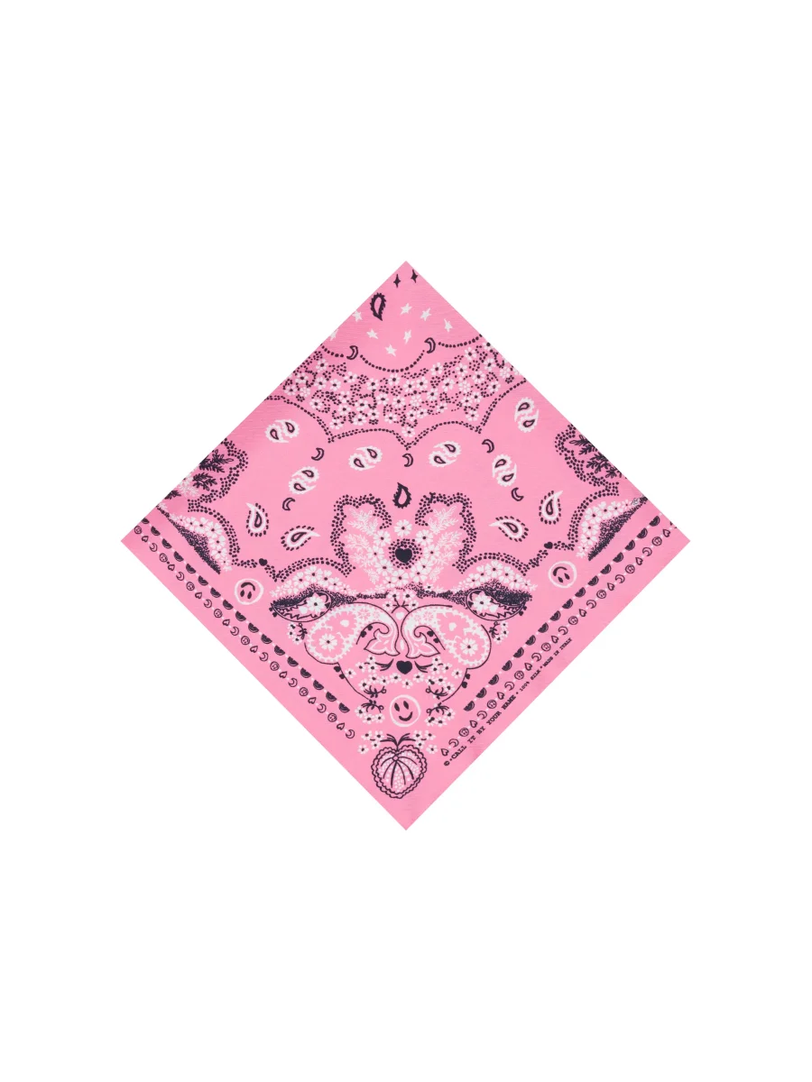 Bandana Classique en Soie - ROSE - Petit Modèle – Image 4