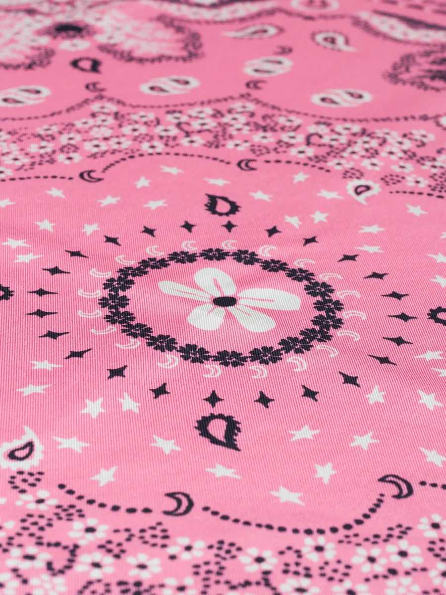 Bandana Classique en Soie - ROSE - Petit Modèle – Image 5