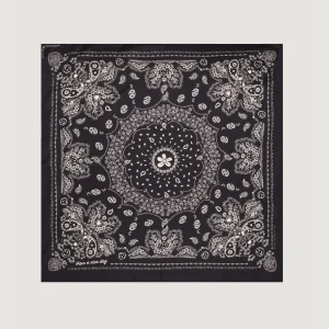 Bandana Classique en Soie - NOIR - Petit Modèle