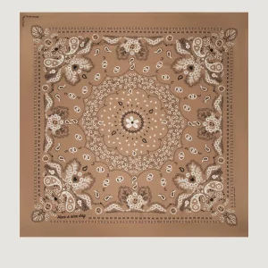 Bandana Classique en Soie - CHATAIGNE - Grand Modèle