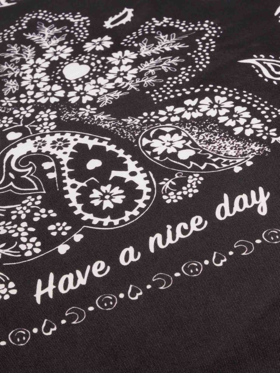 Bandana Classique en Soie - BLACK - Grand Modèle – Image 5