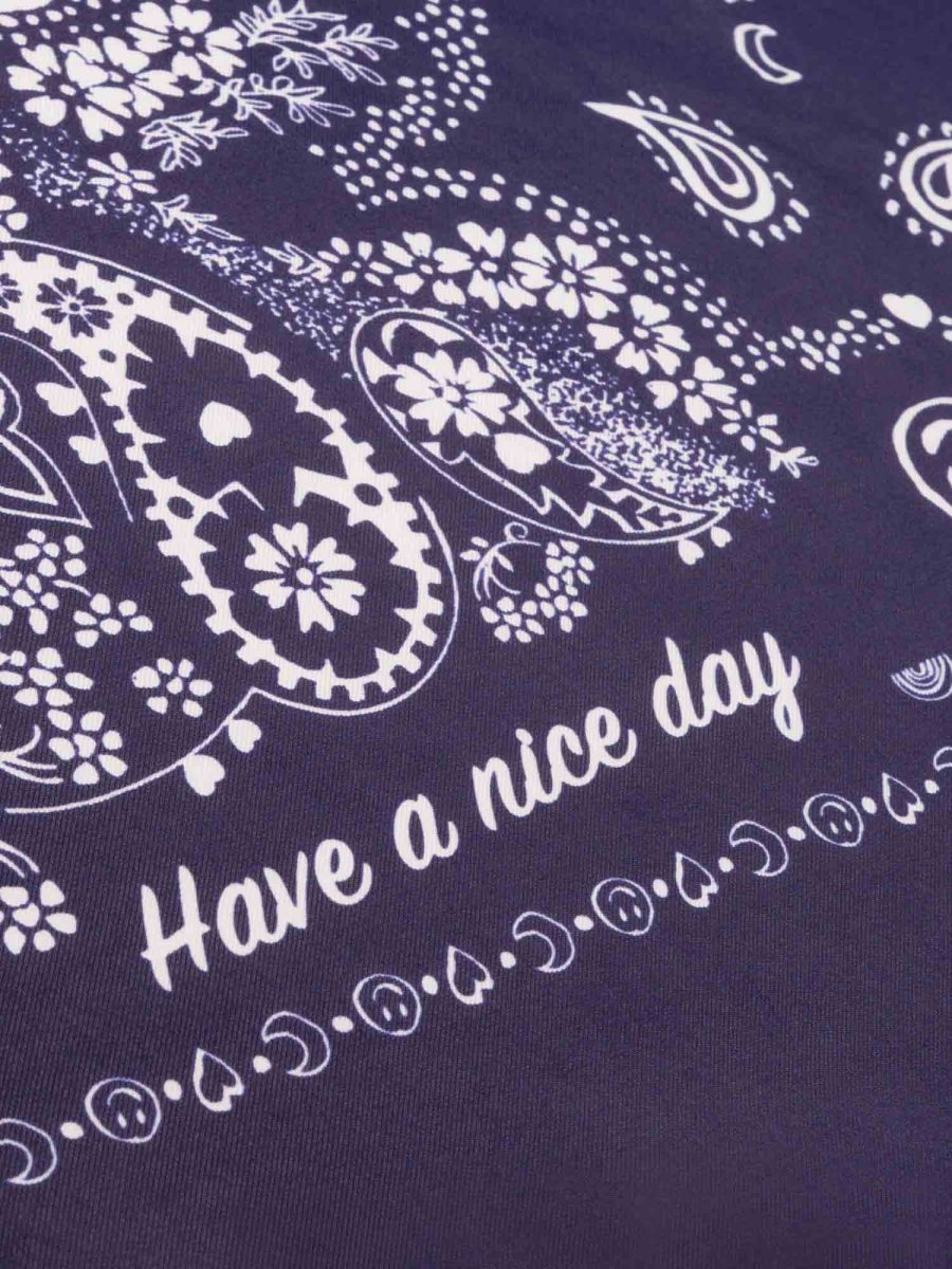 Bandana Classique en Soie - NAVY - Grand Modèle – Image 5