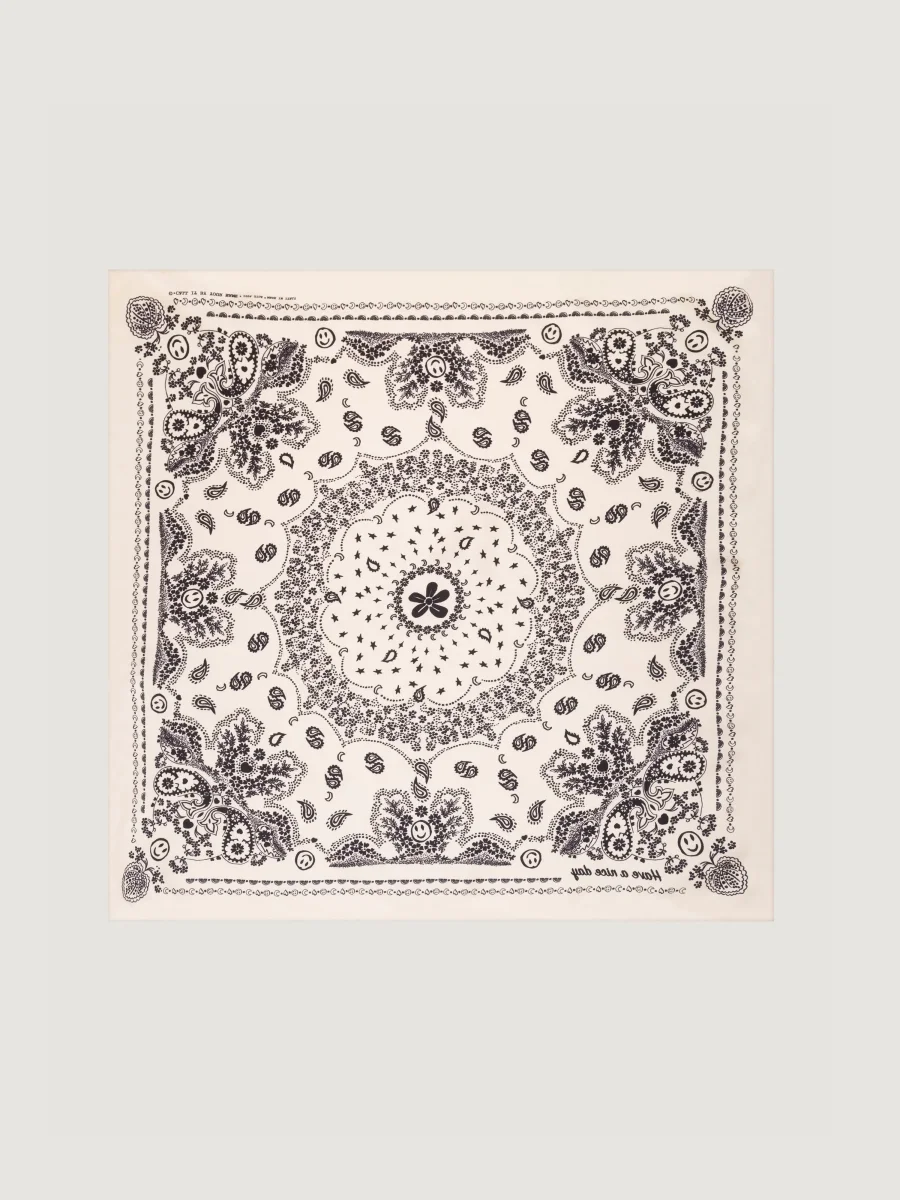 Bandana Classique en Soie - ÉCRU - Petit Modèle – Image 2