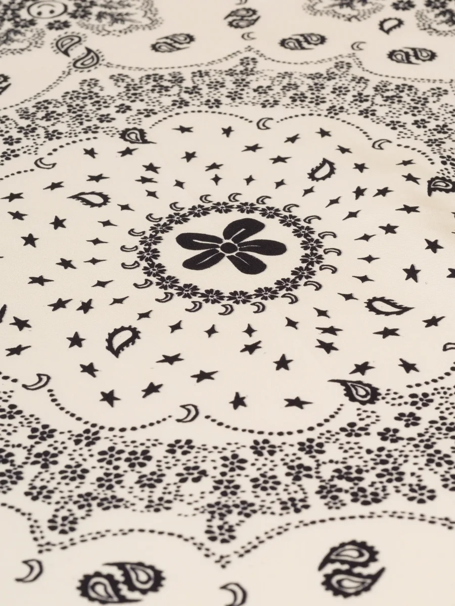 Bandana Classique en Soie - ÉCRU - Petit Modèle – Image 5