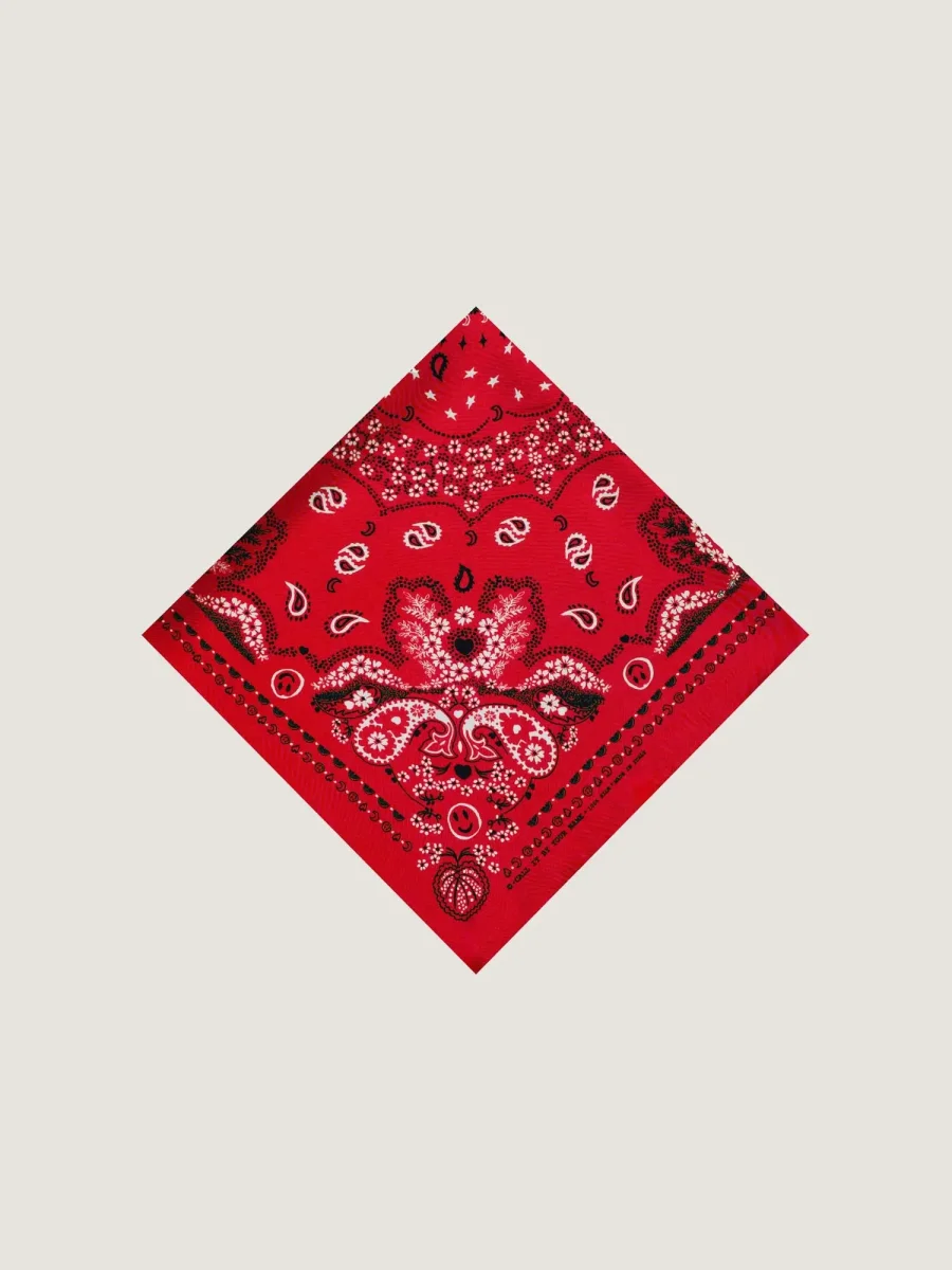Bandana Classique en Soie - ROUGE - Petit Modèle – Image 4