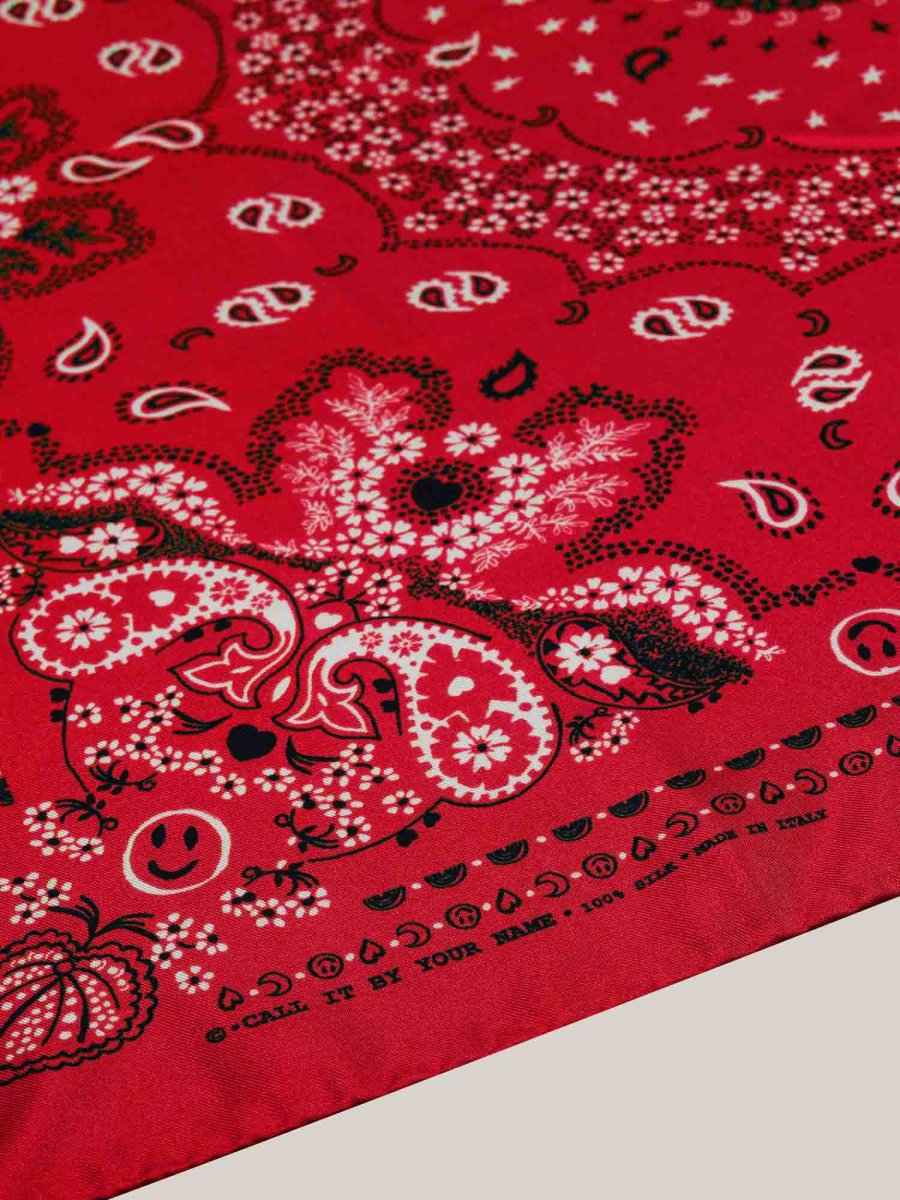 Bandana Classique en Soie - ROUGE - Petit Modèle – Image 8