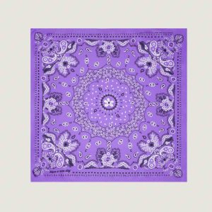 Bandana Classique en Soie - VIOLET - Petit Modèle