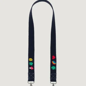 Anse Brodée - MULTI-EMOJIS - Black