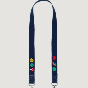 Anse Brodée - MULTI-EMOJIS - Navy