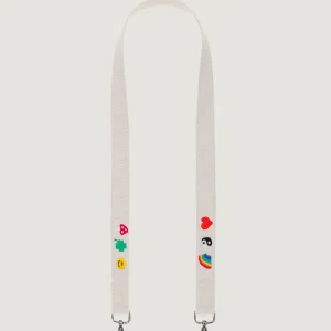 Anse Brodée - MULTI-EMOJIS - Ecru