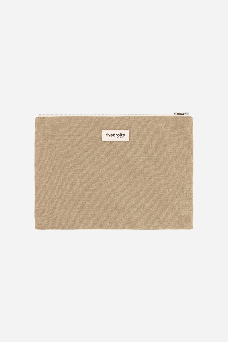 Barbette Medium la pochette - Coton recyclé Beige – Image 3