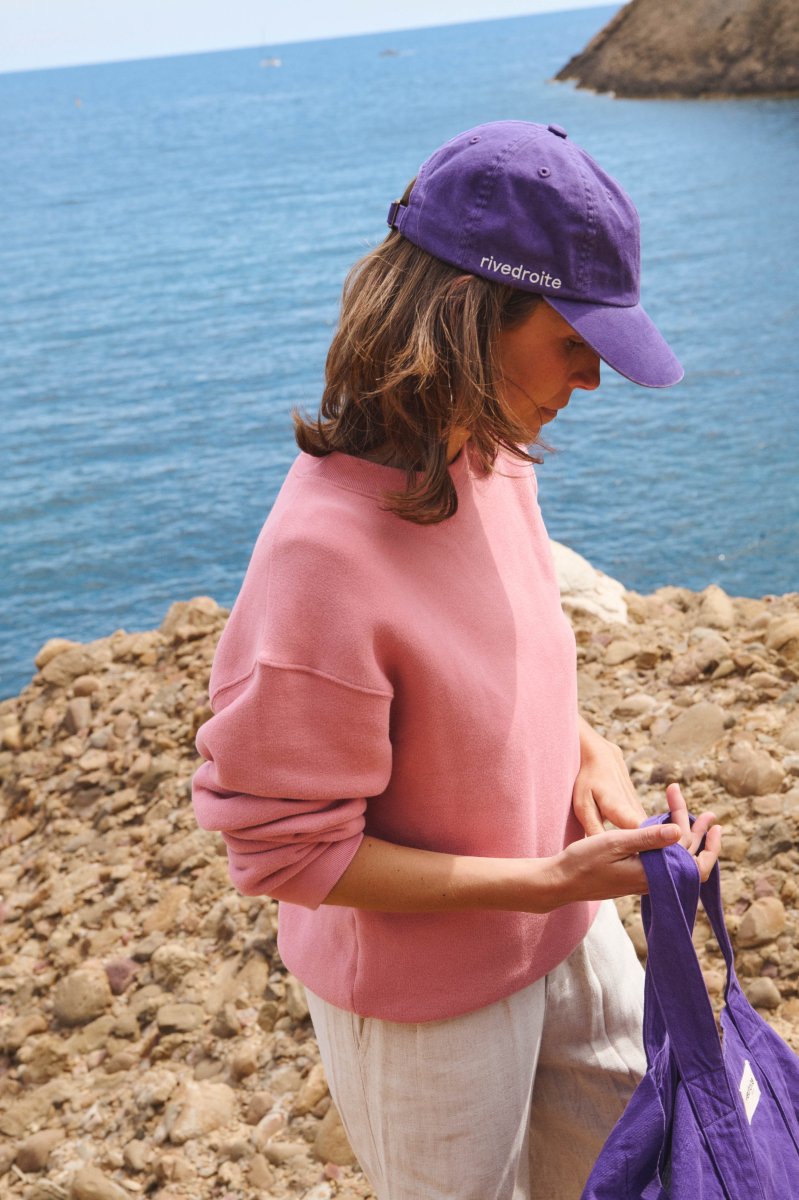 Colette la casquette - Sergé de coton Malibu Purple – Image 2