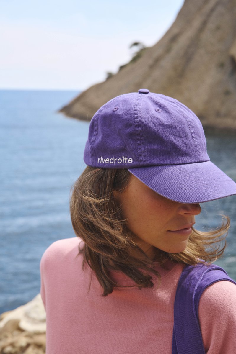 Colette la casquette - Sergé de coton Malibu Purple – Image 4