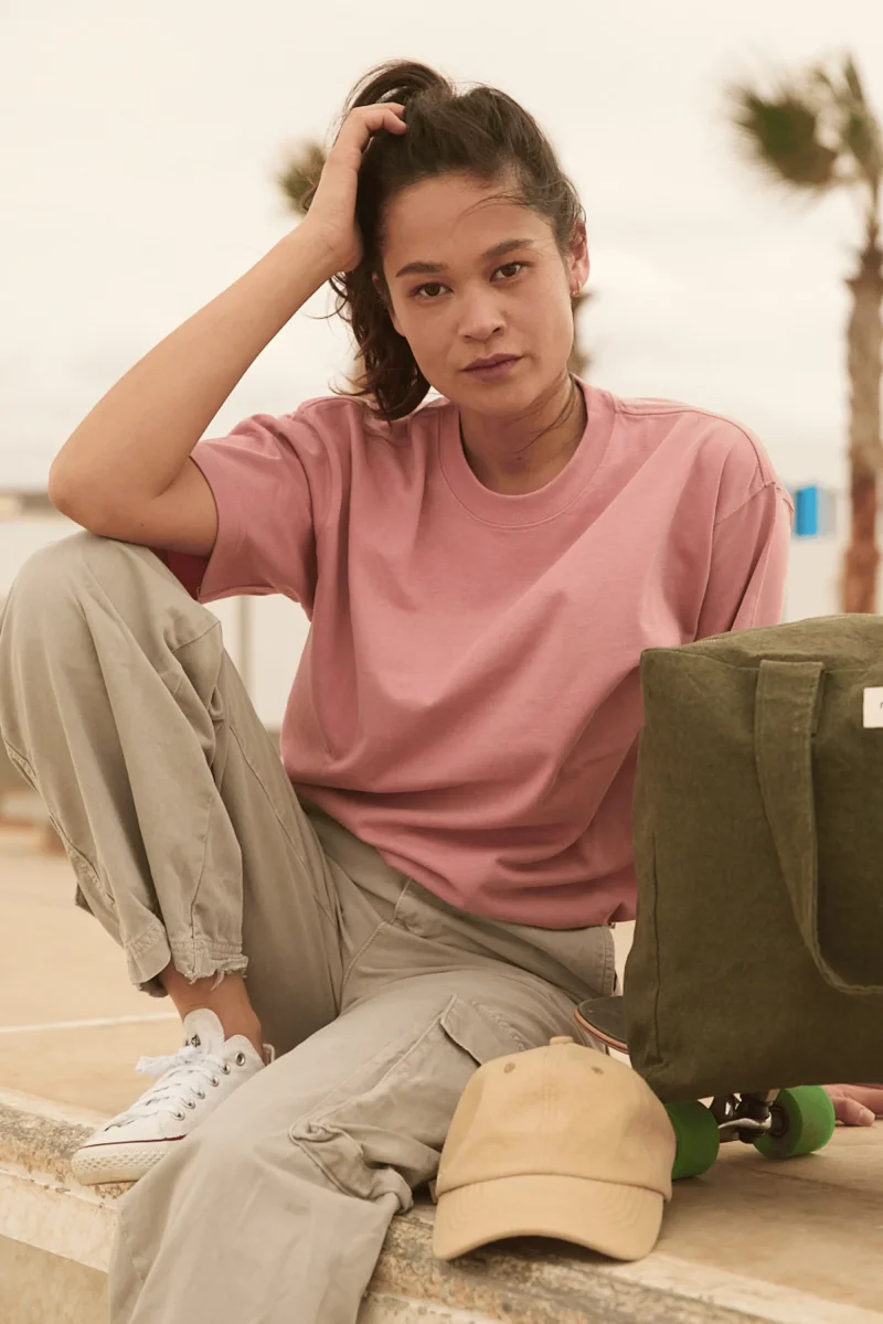 Pigalle le t-shirt - Coton recyclé Bois de Rose – Image 2