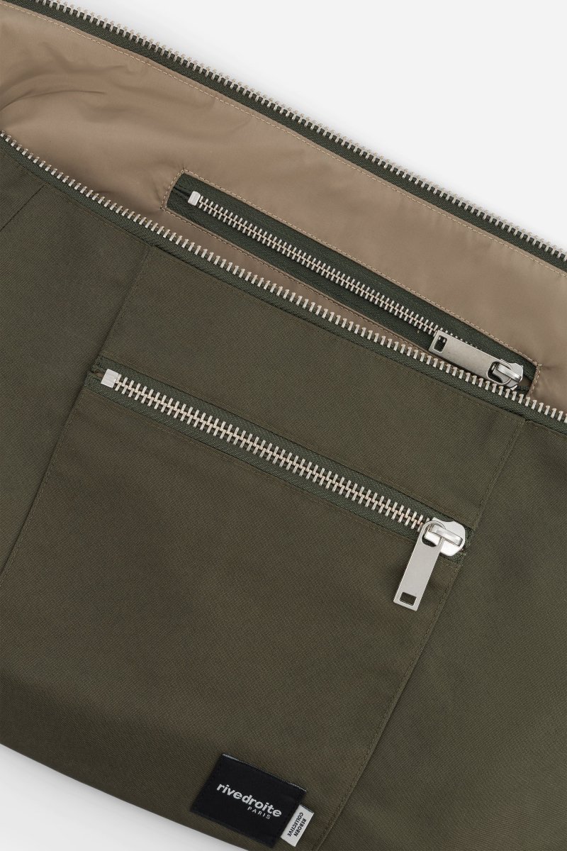 Charlot le sac Crossbody - Polyester recyclé Vert Kaki – Image 5