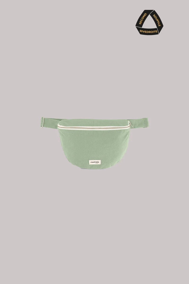 SECOND SOUFFLE │ Custine XL le sac banane - Coton recyclé Green rivers of Babylon